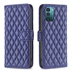 Leather Case Stands Flip Cover Holder B20F for Nokia G11 Blue