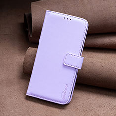 Leather Case Stands Flip Cover Holder B23F for Xiaomi Mi 14 5G Clove Purple
