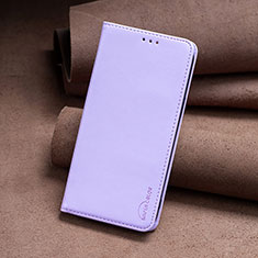 Leather Case Stands Flip Cover Holder B23F for Xiaomi Redmi Note 13 5G Clove Purple