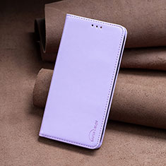 Leather Case Stands Flip Cover Holder B25F for Xiaomi Redmi 12 4G Clove Purple