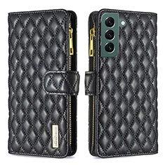 Leather Case Stands Flip Cover Holder BF1 for Samsung Galaxy S23 5G Black