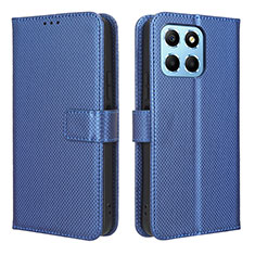 Leather Case Stands Flip Cover Holder BY1 for Huawei Honor 70 Lite 5G Blue