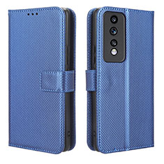 Leather Case Stands Flip Cover Holder BY1 for Huawei Honor 80 GT 5G Blue