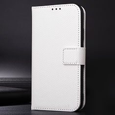 Leather Case Stands Flip Cover Holder BY1 for Nokia 5.4 White