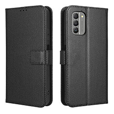 Leather Case Stands Flip Cover Holder BY1 for Nokia G400 5G Black