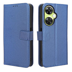 Leather Case Stands Flip Cover Holder BY1 for OnePlus Nord CE 3 5G Blue