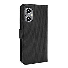 Leather Case Stands Flip Cover Holder BY1 for OnePlus Nord N20 5G Black