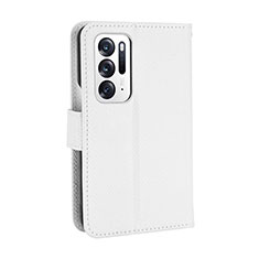 Leather Case Stands Flip Cover Holder BY1 for Oppo Find N 5G White