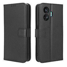 Leather Case Stands Flip Cover Holder BY1 for Realme GT Neo5 SE 5G Black