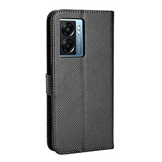 Leather Case Stands Flip Cover Holder BY1 for Realme V23 5G Black