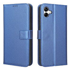 Leather Case Stands Flip Cover Holder BY1 for Samsung Galaxy A04 4G Blue