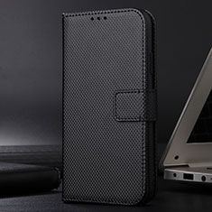 Leather Case Stands Flip Cover Holder BY1 for Xiaomi Redmi 10X 5G Black