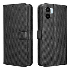 Leather Case Stands Flip Cover Holder BY1 for Xiaomi Redmi A2 Plus Black