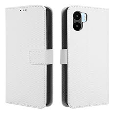Leather Case Stands Flip Cover Holder BY1 for Xiaomi Redmi A2 Plus White