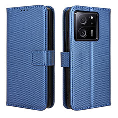 Leather Case Stands Flip Cover Holder BY1 for Xiaomi Redmi K60 Ultra 5G Blue