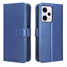 Leather Case Stands Flip Cover Holder BY1 for Xiaomi Redmi Note 12 Pro 5G Blue