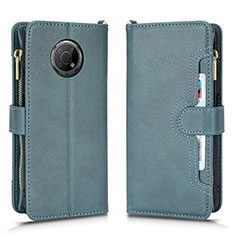 Leather Case Stands Flip Cover Holder BY2 for Nokia G300 5G Green