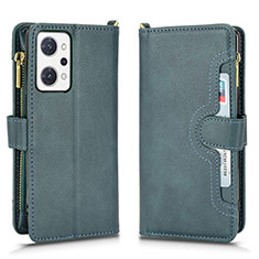 Leather Case Stands Flip Cover Holder BY2 for Oppo Reno7 A Green