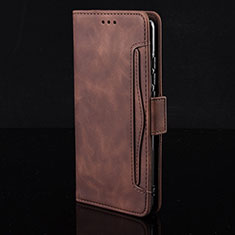 Leather Case Stands Flip Cover Holder BY2 for Realme 7i RMX2193 Brown
