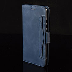 Leather Case Stands Flip Cover Holder BY2 for Realme C30 Blue