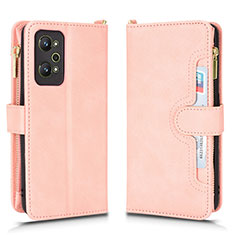 Leather Case Stands Flip Cover Holder BY2 for Realme GT Neo 3T 5G Rose Gold