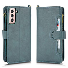 Leather Case Stands Flip Cover Holder BY2 for Samsung Galaxy S23 Plus 5G Green