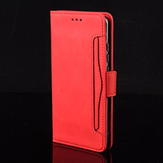 Leather Case Stands Flip Cover Holder BY2 for Xiaomi Redmi 10X Pro 5G Red