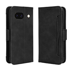 Leather Case Stands Flip Cover Holder BY3 for Google Pixel 8a 5G Black