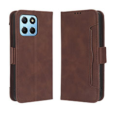 Leather Case Stands Flip Cover Holder BY3 for Huawei Honor 70 Lite 5G Brown