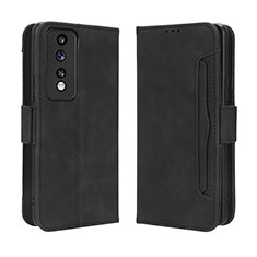 Leather Case Stands Flip Cover Holder BY3 for Huawei Honor 80 GT 5G Black