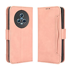 Leather Case Stands Flip Cover Holder BY3 for Huawei Honor Magic5 5G Pink