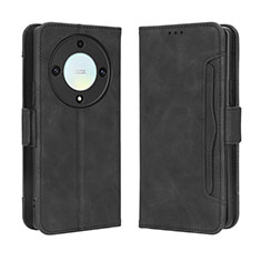 Leather Case Stands Flip Cover Holder BY3 for Huawei Honor Magic5 Lite 5G Black