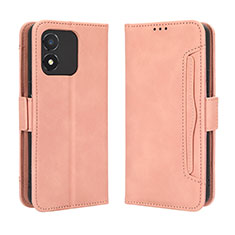 Leather Case Stands Flip Cover Holder BY3 for Huawei Honor X5 Pink