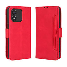 Leather Case Stands Flip Cover Holder BY3 for Huawei Honor X5 Red