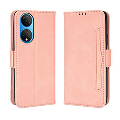 Leather Case Stands Flip Cover Holder BY3 for Huawei Honor X7 Pink