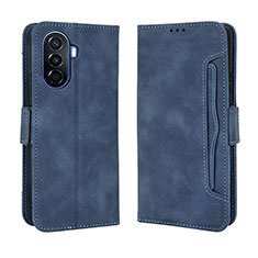 Leather Case Stands Flip Cover Holder BY3 for Huawei Nova Y70 Plus Blue