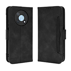 Leather Case Stands Flip Cover Holder BY3 for Huawei Nova Y90 Black