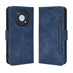 Leather Case Stands Flip Cover Holder BY3 for Huawei Nova Y90 Blue