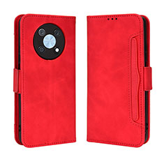 Leather Case Stands Flip Cover Holder BY3 for Huawei Nova Y90 Red