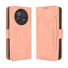 Leather Case Stands Flip Cover Holder BY3 for Huawei Nova Y91 Pink