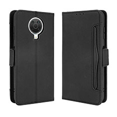 Leather Case Stands Flip Cover Holder BY3 for Nokia 6.3 Black