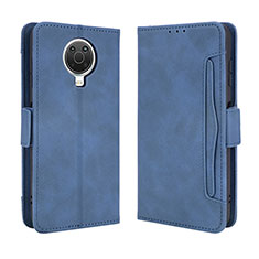Leather Case Stands Flip Cover Holder BY3 for Nokia 6.3 Blue