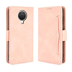 Leather Case Stands Flip Cover Holder BY3 for Nokia 6.3 Pink