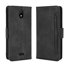 Leather Case Stands Flip Cover Holder BY3 for Nokia C100 Black