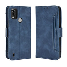 Leather Case Stands Flip Cover Holder BY3 for Nokia G11 Plus Blue