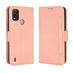 Leather Case Stands Flip Cover Holder BY3 for Nokia G11 Plus Pink