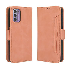 Leather Case Stands Flip Cover Holder BY3 for Nokia G310 5G Pink