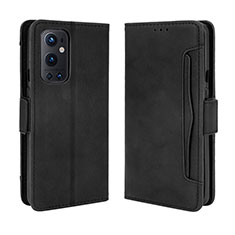 Leather Case Stands Flip Cover Holder BY3 for OnePlus 9 Pro 5G Black