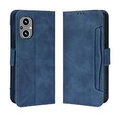 Leather Case Stands Flip Cover Holder BY3 for OnePlus Nord N20 5G Blue