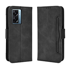 Leather Case Stands Flip Cover Holder BY3 for OnePlus Nord N300 5G Black